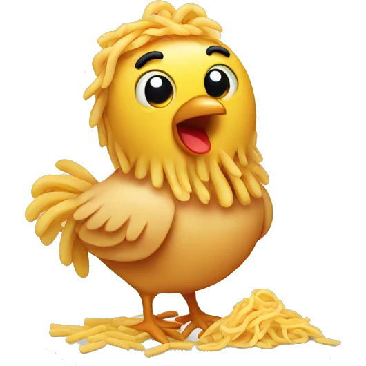 Chicken with pasta emoji