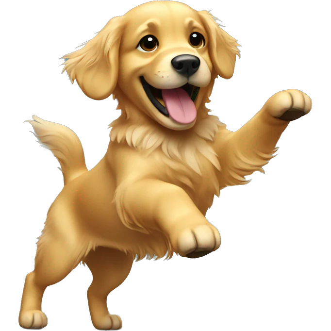 Dancing Golden Retriever  emoji