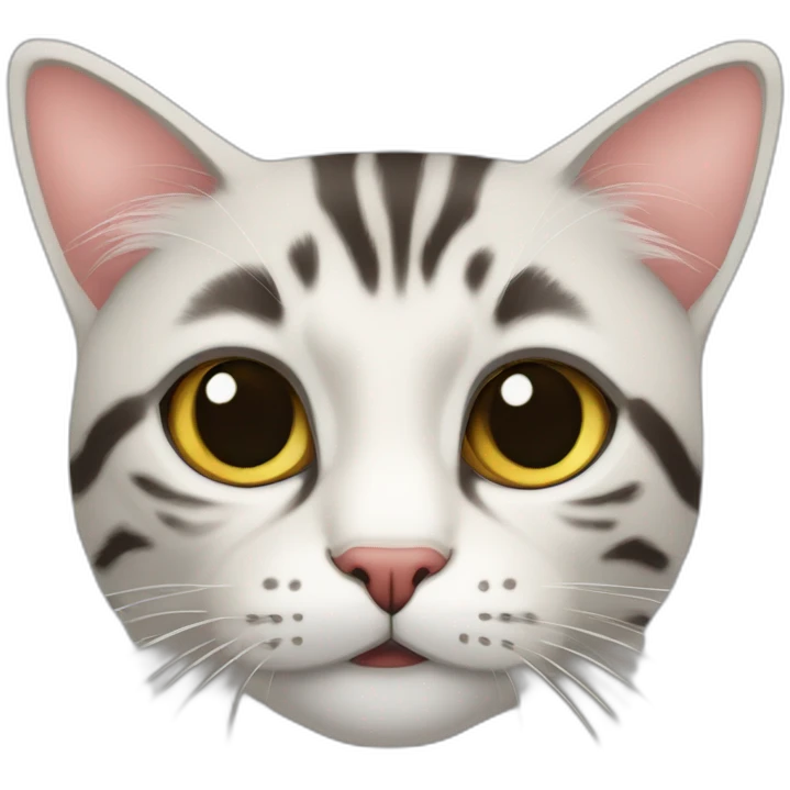 Британская кошка в цветах emoji