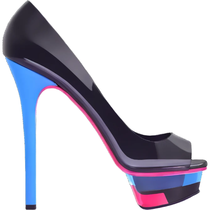 transparent platform heel emoji