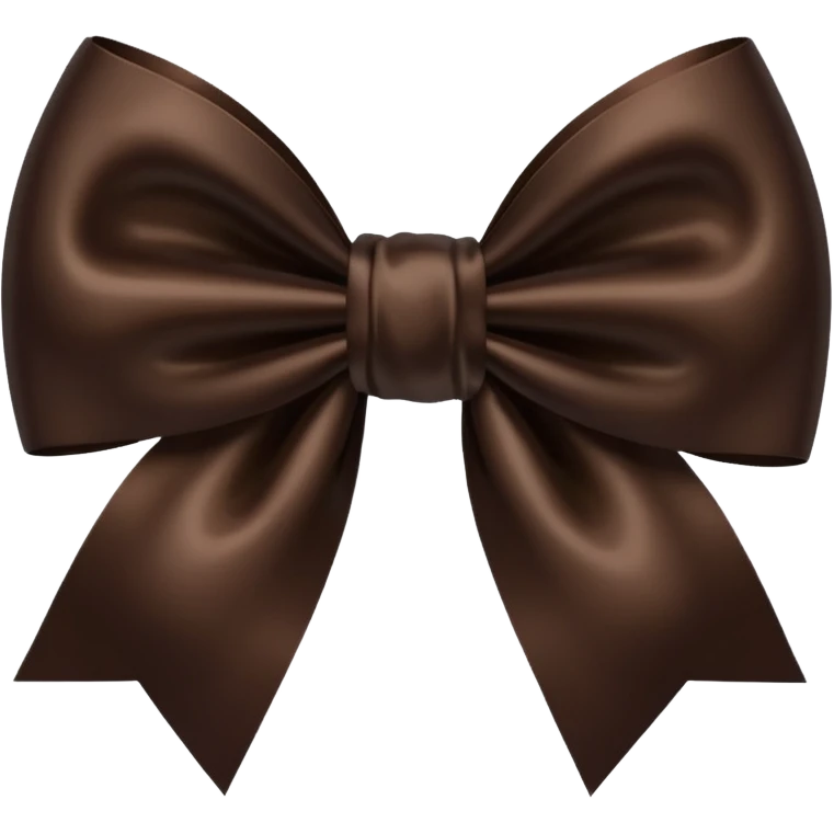 Dark Brown Bow emoji