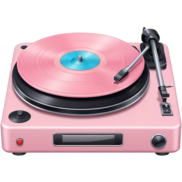 Pastel pink turntable  emoji