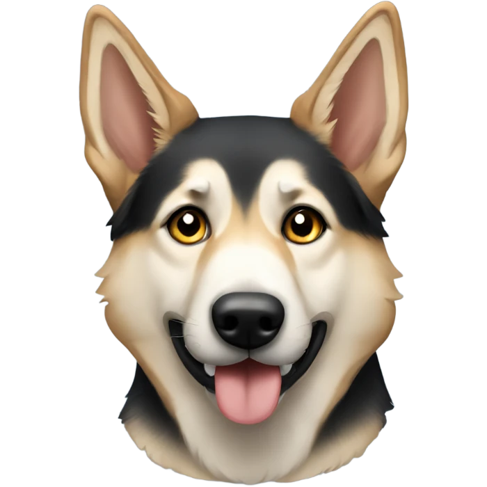 German shepherd husky mix emoji
