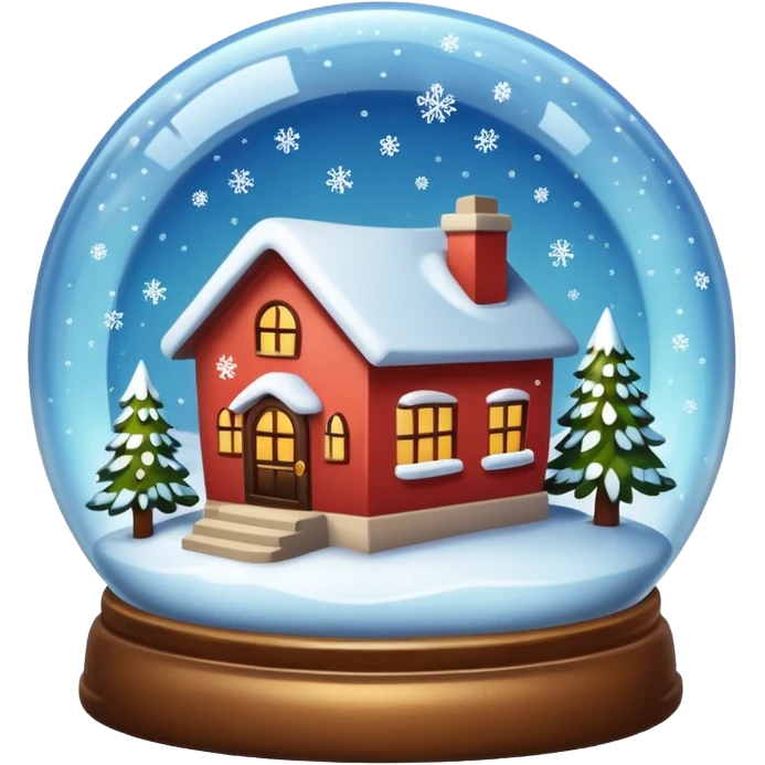 house in snow globe emoji