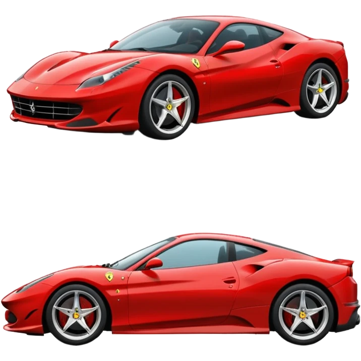 cartoon style ferrari emoji
