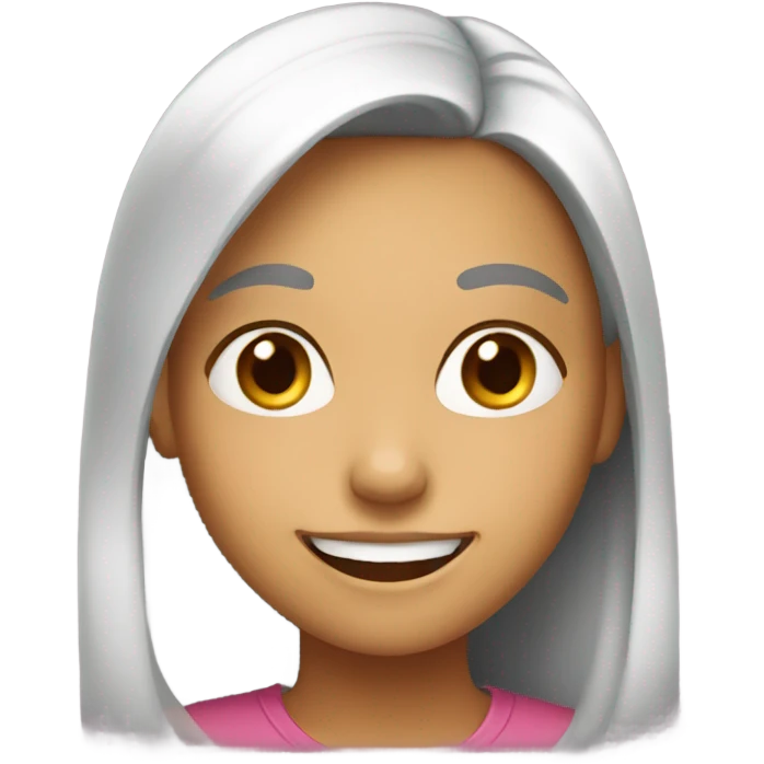 Girl smiling emoji