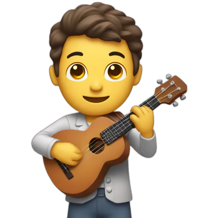Music Man play ukulele emoji