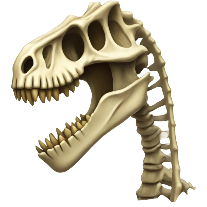 Dinosaue skeleton emoji