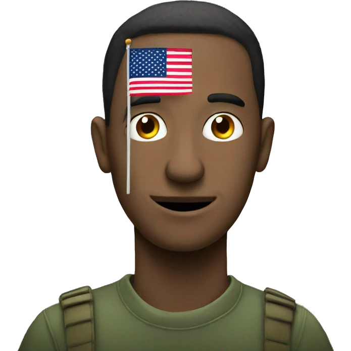Flag with big nose guy emoji