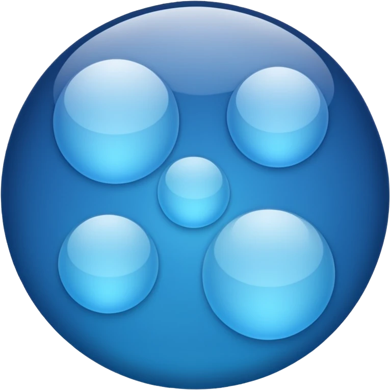 round cells in light blue and blue
Soft gradient
Slightly translucent texture
Minimal scientific illustration
White background
Clean and calm mood emoji