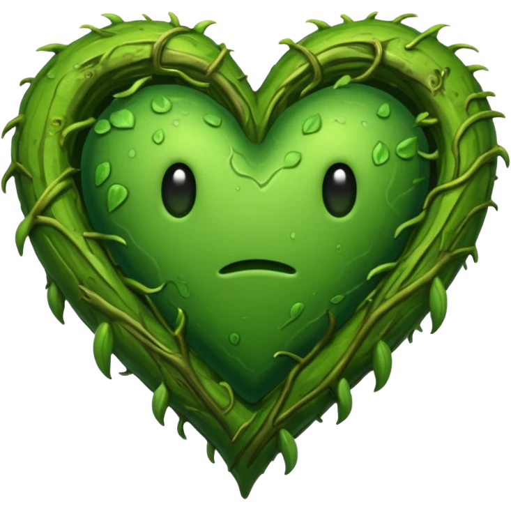 Swamp green heart emoji