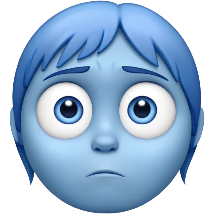 Sadness character from Inside Out movie emoji