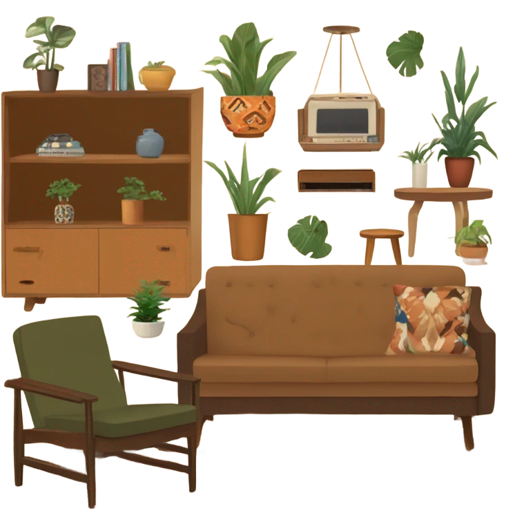 1970s living room emoji