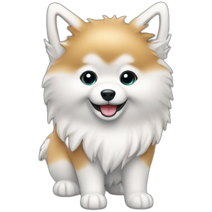 Un spitz da Ns un corner de Glace emoji
