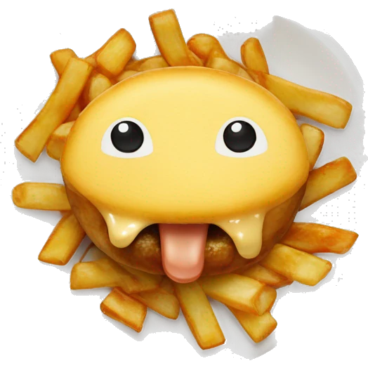 Poutine qui mange emoji