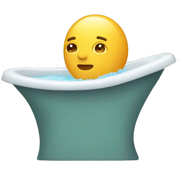 Baño con cabeza emoji
