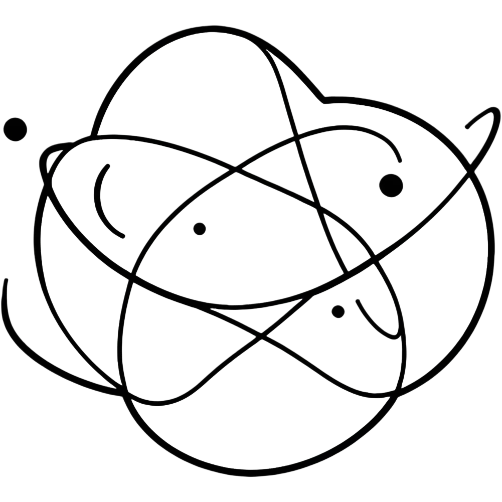 Symbolic representation of Pakistan's nuclear program with atom symbol and crescent emoji