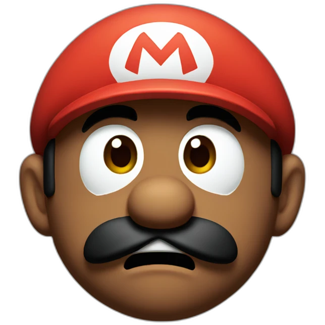 Mario crying emoji