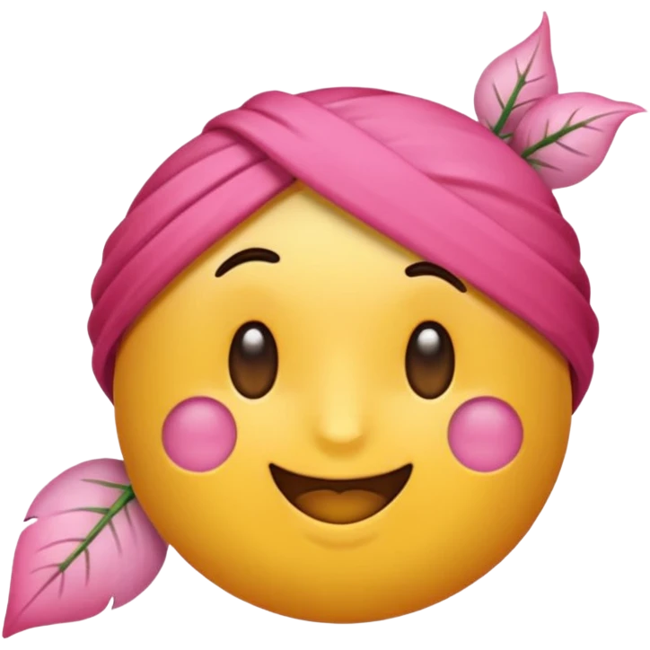Розовые цветы emoji