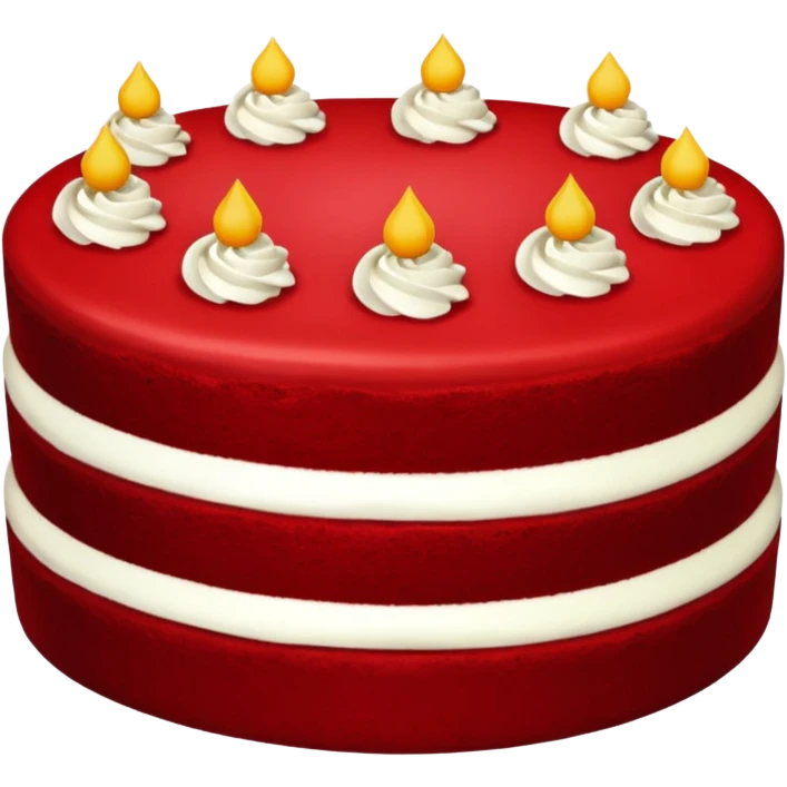 red velvet cake emoji