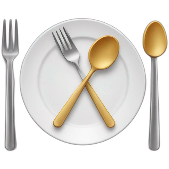 plate knife fork emoji