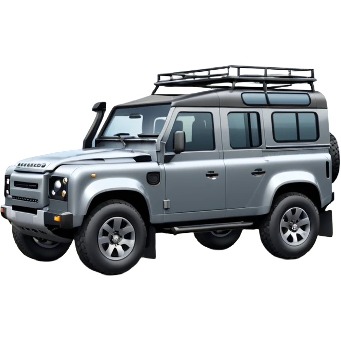 2025 my25.5 Landrover Defender in Carpathian Grey with gloss black accents emoji