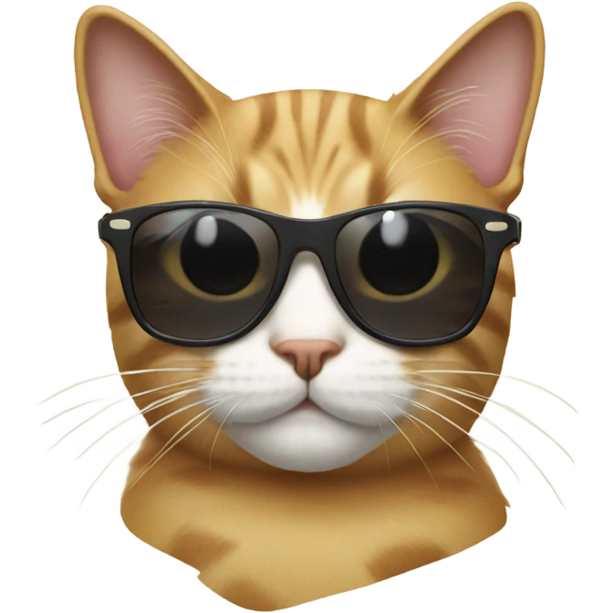 Cat with sunglasses emoji