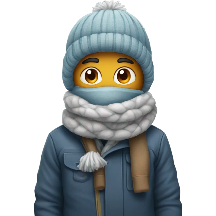 Bundle up cold emoji