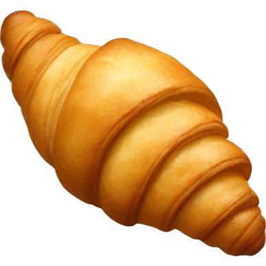 Realistic croissant emoji
