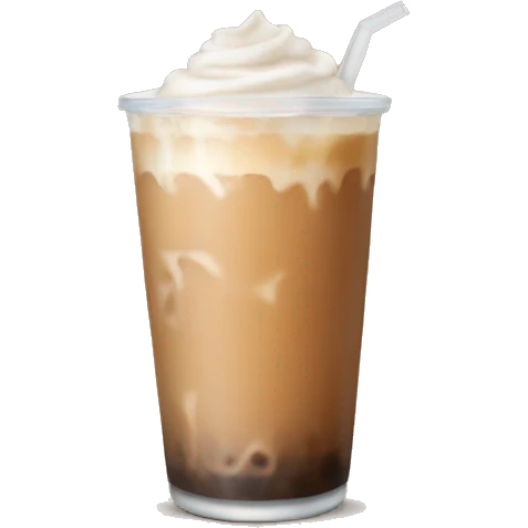 Iced chai latte emoji