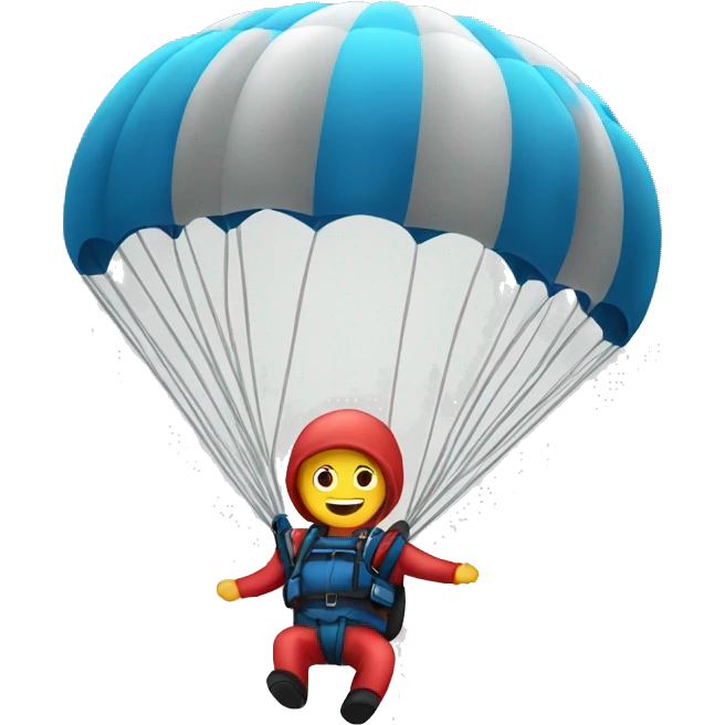 Parachuting  emoji
