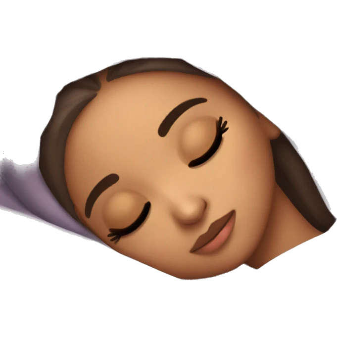 Ariana Grande sleeping emoji