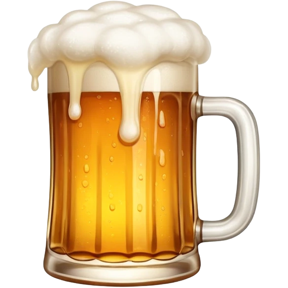mug of beer with foam emoji