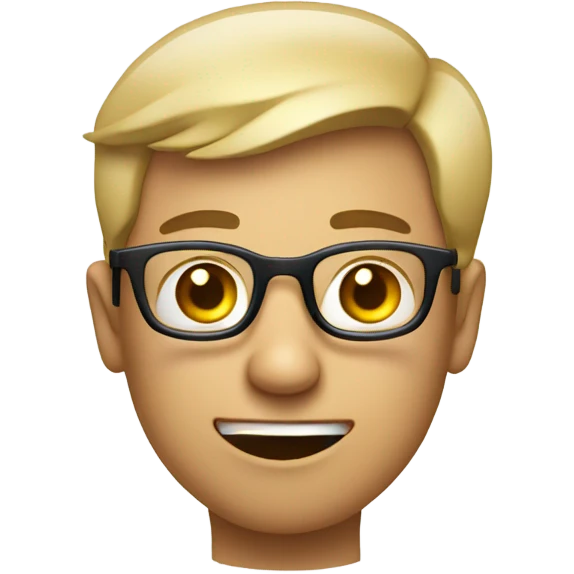 nerd wit finger emoji
