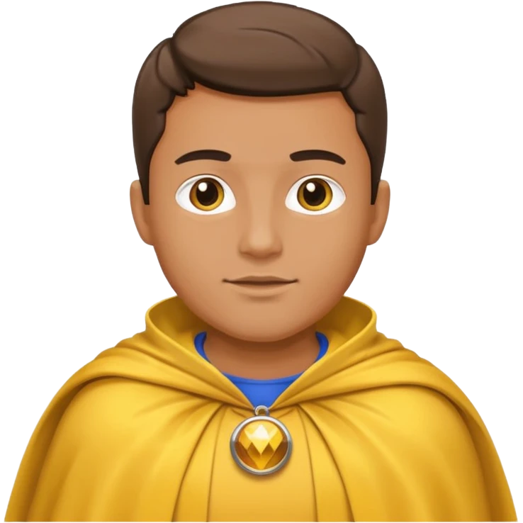 but with yellow cape, not red emoji