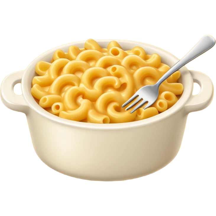 mac and cheese no fork emoji