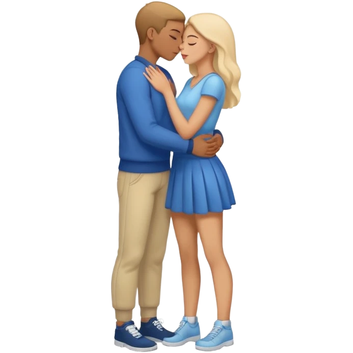 Kız erkek çıplak öpüşüyor boydan emoji