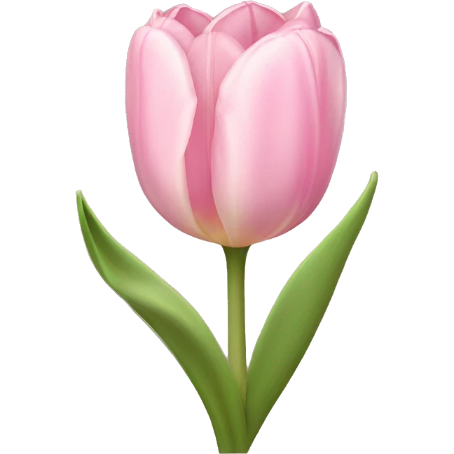 light pink tulip bouquet with light pink bow emoji
