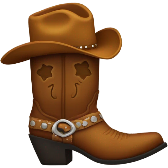 cowboy boot emoji