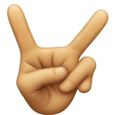 ROFL emoji doing the peace sign with hand emoji