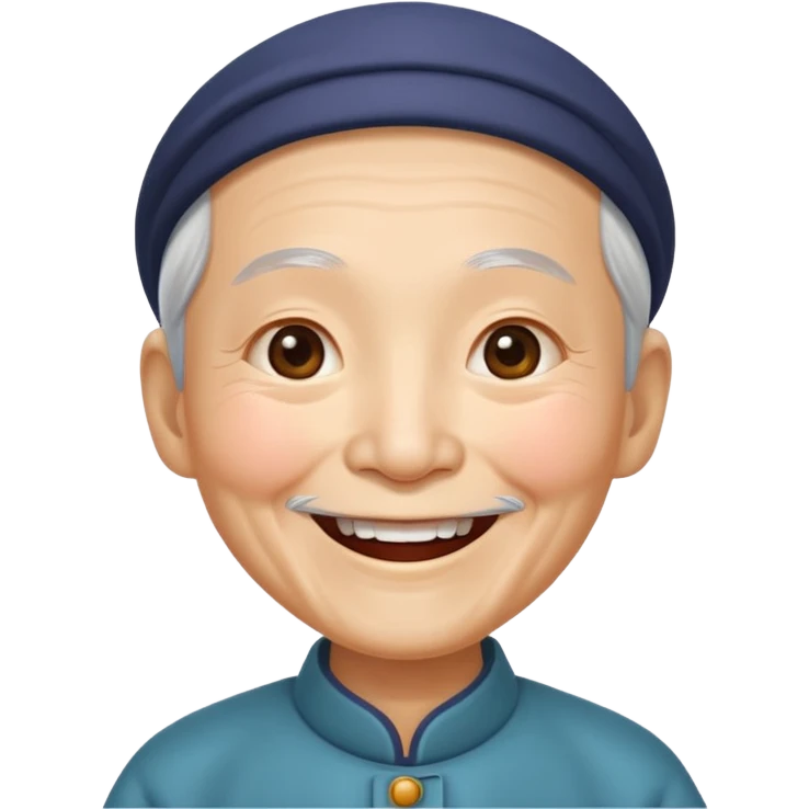 old chinese showing Joy - feeling of great happiness and pleasure emoji
