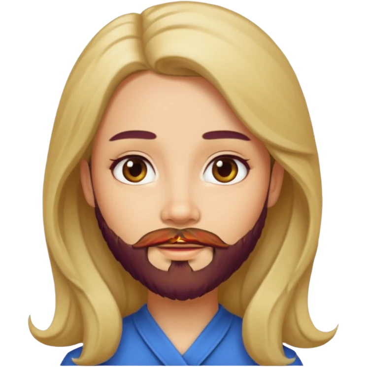 lady with beard emoji