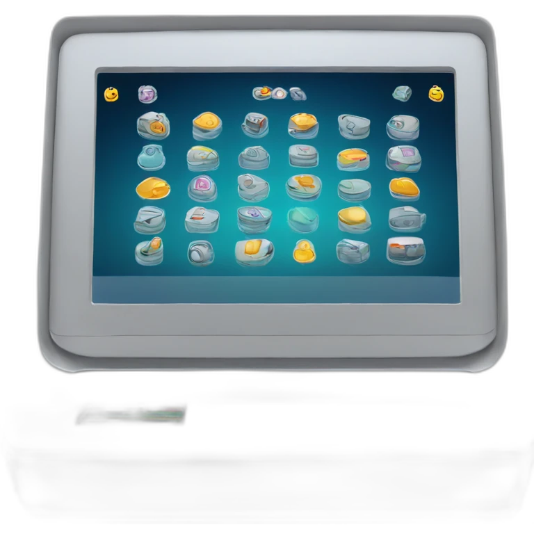 Card machine tablet emoji