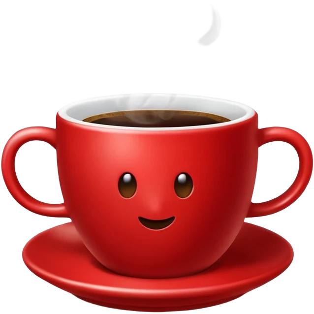 coffee in a red cup emoji