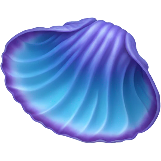 Blue clam emoji