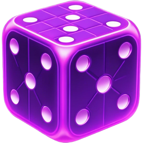 neon cyberpunk dice emoji