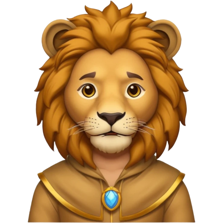 man in lion  costume  emoji