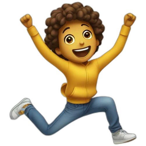 Jumping in excitement emoji