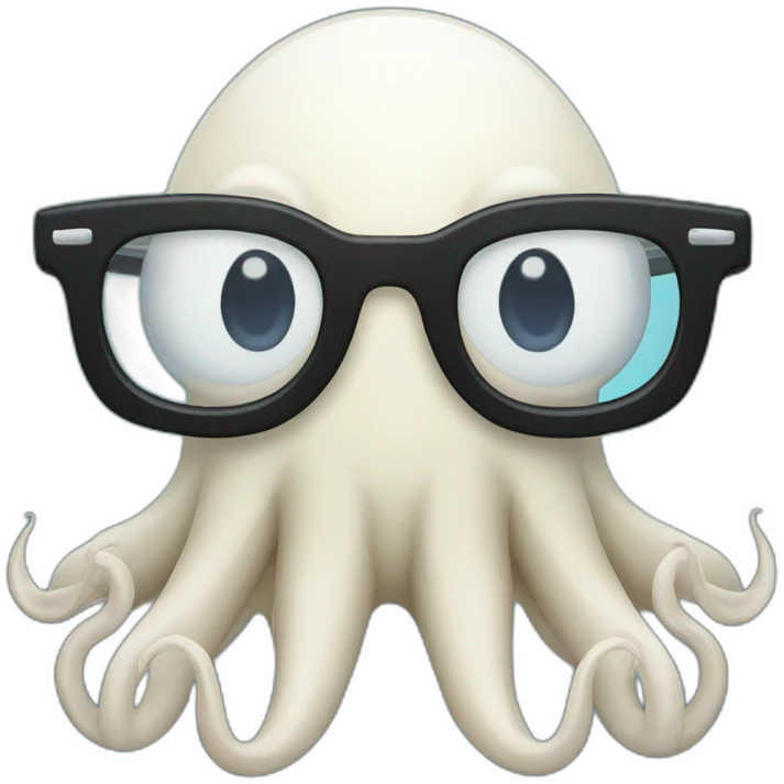 squid with glasses emoji