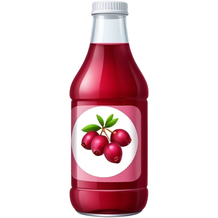 Bottle cranberry juice emoji
